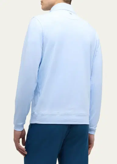 Peter Millar Men's Perth Micro-Stripe Half-Zip Sweater | Thumbnail 3 Peter Millar Men's Perth Micro-Stripe Half-Zip Sweater | Thumbnail 3