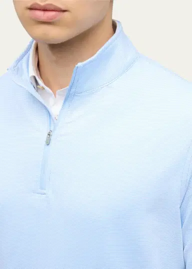Peter Millar Men's Perth Micro-Stripe Half-Zip Sweater | Thumbnail 5 Peter Millar Men's Perth Micro-Stripe Half-Zip Sweater | Thumbnail 5