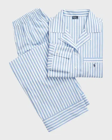 Polo Ralph Lauren The Bailey Cotton Poplin Pajama Set | Thumbnail 2 Polo Ralph Lauren The Bailey Cotton Poplin Pajama Set | Thumbnail 2