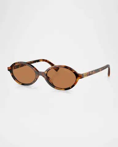Miu Miu Acetate Oval Sunglasses | Thumbnail 3 Miu Miu Acetate Oval Sunglasses | Thumbnail 3
