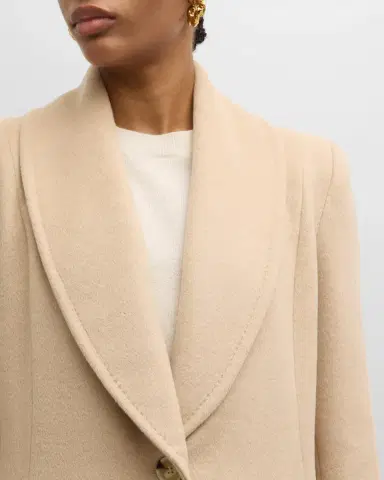 Sofia Cashmere Shawl-Collar Camel Hair Princess Coat | Thumbnail 5 Sofia Cashmere Shawl-Collar Camel Hair Princess Coat | Thumbnail 5