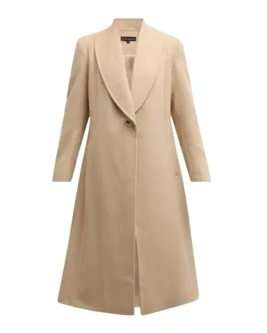 Sofia Cashmere Shawl-Collar Camel Hair Princess Coat | Thumbnail 1 Sofia Cashmere Shawl-Collar Camel Hair Princess Coat | Thumbnail 1