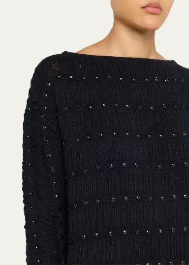 Diotima Notte Crystal Fringed Knit Mini Dress | Thumbnail 5 Diotima Notte Crystal Fringed Knit Mini Dress | Thumbnail 5