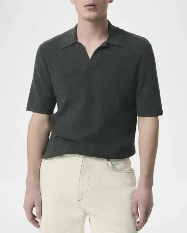rag & bone Men's Zuma Toweling Polo Shirt | Thumbnail 4 rag & bone Men's Zuma Toweling Polo Shirt | Thumbnail 4