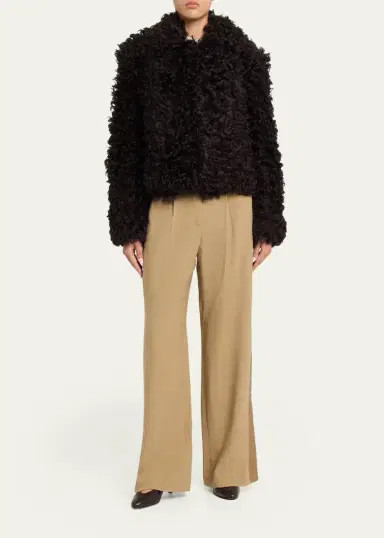 TWP Sylvia Curly Shearling Jacket | Thumbnail 2 TWP Sylvia Curly Shearling Jacket | Thumbnail 2