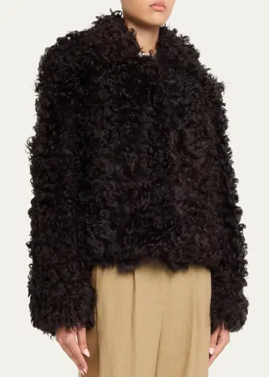 TWP Sylvia Curly Shearling Jacket | Thumbnail 4 TWP Sylvia Curly Shearling Jacket | Thumbnail 4