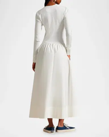 Polo Ralph Lauren Cotton Henley Midi Dress | Thumbnail 3 Polo Ralph Lauren Cotton Henley Midi Dress | Thumbnail 3