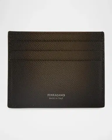 Ferragamo Men's Micro Gancio Leather Card Case | Thumbnail 2 Ferragamo Men's Micro Gancio Leather Card Case | Thumbnail 2