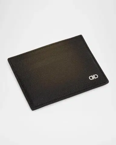 Ferragamo Men's Micro Gancio Leather Card Case | Thumbnail 3 Ferragamo Men's Micro Gancio Leather Card Case | Thumbnail 3