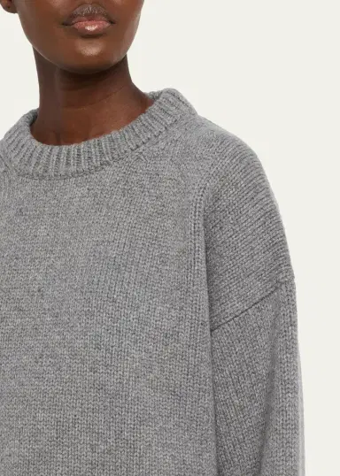 The Row Ophelia Wool-Cashmere Crewneck Sweater | Thumbnail 5 The Row Ophelia Wool-Cashmere Crewneck Sweater | Thumbnail 5