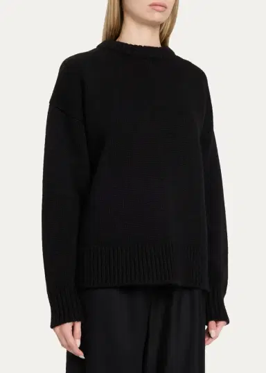 The Row Ophelia Wool-Cashmere Crewneck Sweater | Thumbnail 9 The Row Ophelia Wool-Cashmere Crewneck Sweater | Thumbnail 9