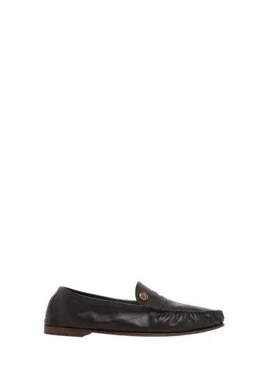 Versace Men's Medusa Leather Moc-Toe Loafers | Thumbnail 1 Versace Men's Medusa Leather Moc-Toe Loafers | Thumbnail 1