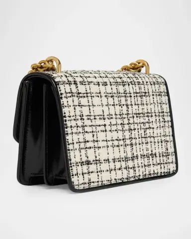 Valentino Garavani Vain Small Tweed VLogo Shoulder Bag | Thumbnail 3 Valentino Garavani Vain Small Tweed VLogo Shoulder Bag | Thumbnail 3