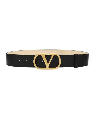 Valentino Garavani VLogo Signature Reversible Shiny Calfskin Belt 40MM | Thumbnail 1 Valentino Garavani VLogo Signature Reversible Shiny Calfskin Belt 40MM | Thumbnail 1