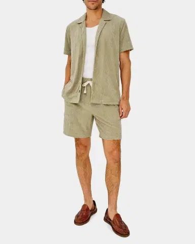 RAILS Men's Nova Terry Diamond-Jacquard Drawstring Shorts | Thumbnail 2 RAILS Men's Nova Terry Diamond-Jacquard Drawstring Shorts | Thumbnail 2