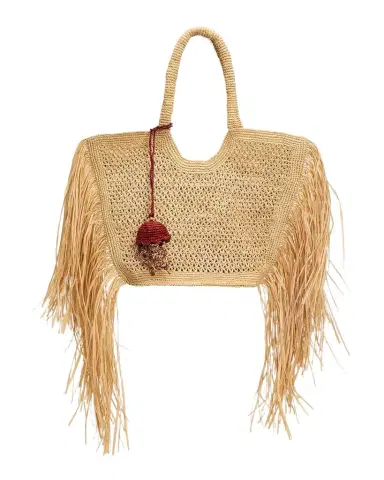 BTB Los Angeles Hunter Fringed Raffia Tote Bag | Thumbnail 1 BTB Los Angeles Hunter Fringed Raffia Tote Bag | Thumbnail 1