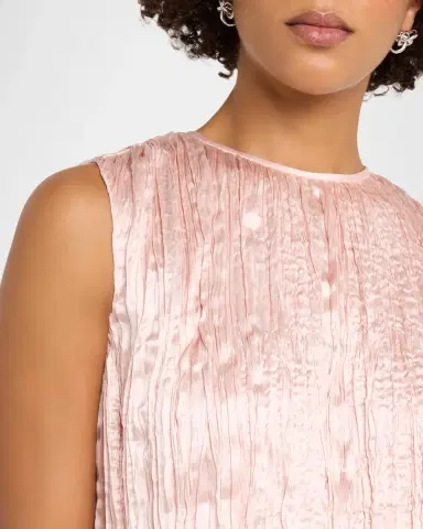 Adam Lippes Anouk Silk Plisse Sleeveless Crop Top | Thumbnail 5 Adam Lippes Anouk Silk Plisse Sleeveless Crop Top | Thumbnail 5