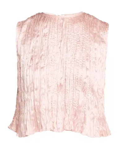 Adam Lippes Anouk Silk Plisse Sleeveless Crop Top | Thumbnail 1 Adam Lippes Anouk Silk Plisse Sleeveless Crop Top | Thumbnail 1