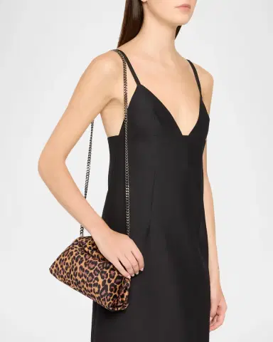 Stella McCartney Falabella Mini Leopard-Print 3-Chain Shoulder Bag | Thumbnail 2 Stella McCartney Falabella Mini Leopard-Print 3-Chain Shoulder Bag | Thumbnail 2
