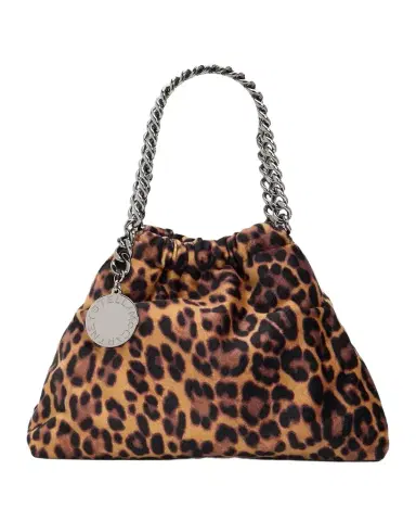 Stella McCartney Falabella Mini Leopard-Print 3-Chain Shoulder Bag | Thumbnail 1 Stella McCartney Falabella Mini Leopard-Print 3-Chain Shoulder Bag | Thumbnail 1