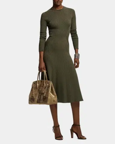 Ralph Lauren Collection Extra-Soft Ricky 33 Calf Hair & Foiled Leather Top Handle Bag | Thumbnail 5 Ralph Lauren Collection Extra-Soft Ricky 33 Calf Hair & Foiled Leather Top Handle Bag | Thumbnail 5