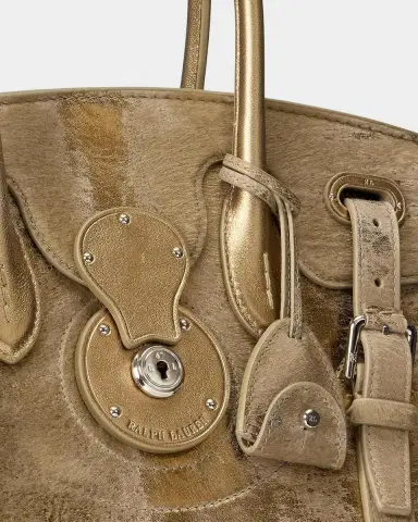 Ralph Lauren Collection Extra-Soft Ricky 33 Calf Hair & Foiled Leather Top Handle Bag | Thumbnail 6 Ralph Lauren Collection Extra-Soft Ricky 33 Calf Hair & Foiled Leather Top Handle Bag | Thumbnail 6
