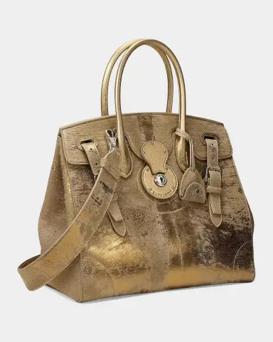Ralph Lauren Collection Extra-Soft Ricky 33 Calf Hair & Foiled Leather Top Handle Bag | Thumbnail 8 Ralph Lauren Collection Extra-Soft Ricky 33 Calf Hair & Foiled Leather Top Handle Bag | Thumbnail 8