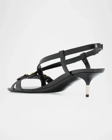 Versace Medusa 50MM Leather Sandals | Thumbnail 4 Versace Medusa 50MM Leather Sandals | Thumbnail 4