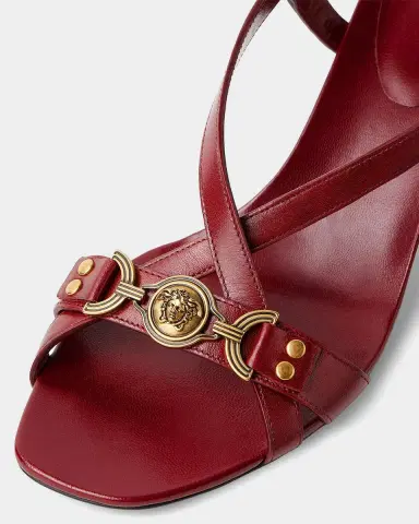 Versace Medusa 50MM Leather Sandals | Thumbnail 2 Versace Medusa 50MM Leather Sandals | Thumbnail 2