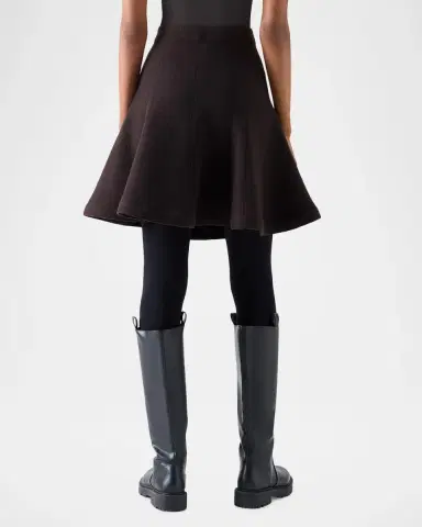 Akris punto Boiled Wool Panel Mini Skirt | Thumbnail 2 Akris punto Boiled Wool Panel Mini Skirt | Thumbnail 2