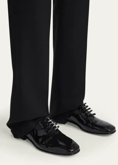 Valentino Garavani Men's Pas Des Dieux Oxfords in Patent Leather | Thumbnail 2 Valentino Garavani Men's Pas Des Dieux Oxfords in Patent Leather | Thumbnail 2