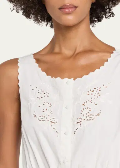 RE/DONE Jerry Eyelet Embroidered Tank Blouse | Thumbnail 5 RE/DONE Jerry Eyelet Embroidered Tank Blouse | Thumbnail 5