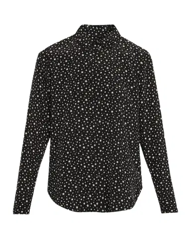 Nili Lotan Spotted Silk Button-Down Blouse | Thumbnail 1 Nili Lotan Spotted Silk Button-Down Blouse | Thumbnail 1