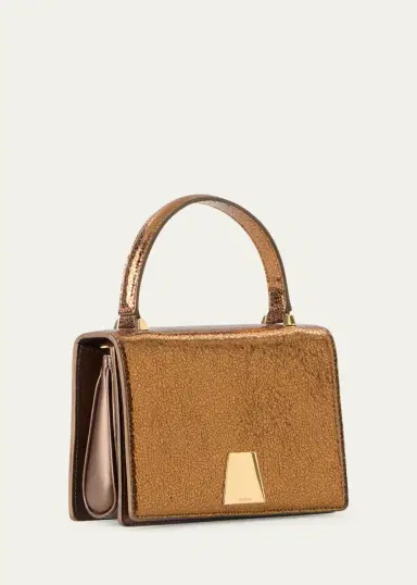 Akris Alice Mini Metallic Leather Top-Handle Bag | Thumbnail 2 Akris Alice Mini Metallic Leather Top-Handle Bag | Thumbnail 2