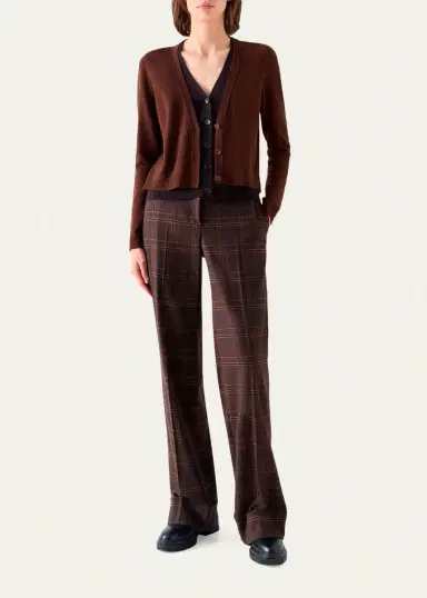 Akris punto Wool-Cashmere V-Neck Cardigan | Thumbnail 2 Akris punto Wool-Cashmere V-Neck Cardigan | Thumbnail 2