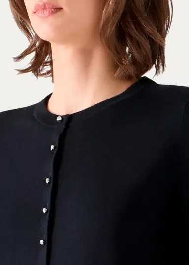 Akris punto Merino Wool Crewneck Cardigan | Thumbnail 6 Akris punto Merino Wool Crewneck Cardigan | Thumbnail 6