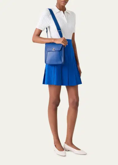 Akris Anouk Small Leather Messenger Bag | Thumbnail 6 Akris Anouk Small Leather Messenger Bag | Thumbnail 6