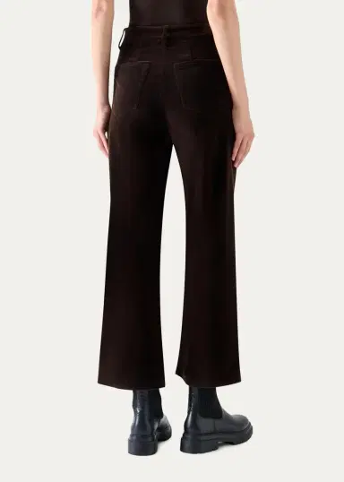 Akris punto Caia Velvet Straight-Leg Crop Trousers | Thumbnail 3 Akris punto Caia Velvet Straight-Leg Crop Trousers | Thumbnail 3