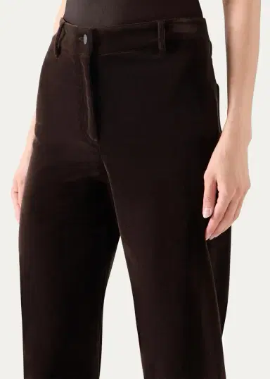 Akris punto Caia Velvet Straight-Leg Crop Trousers | Thumbnail 5 Akris punto Caia Velvet Straight-Leg Crop Trousers | Thumbnail 5