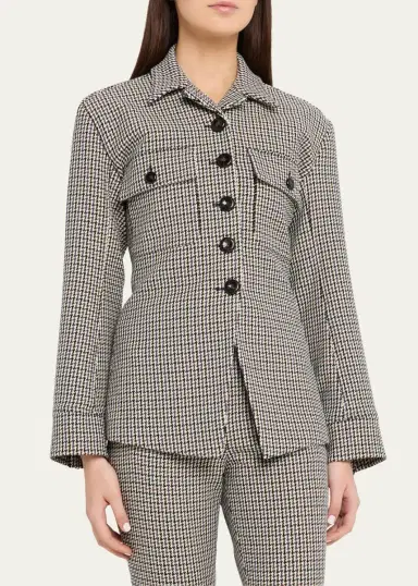 Veronica Beard Molyneux Houndstooth Jacket | Thumbnail 4 Veronica Beard Molyneux Houndstooth Jacket | Thumbnail 4