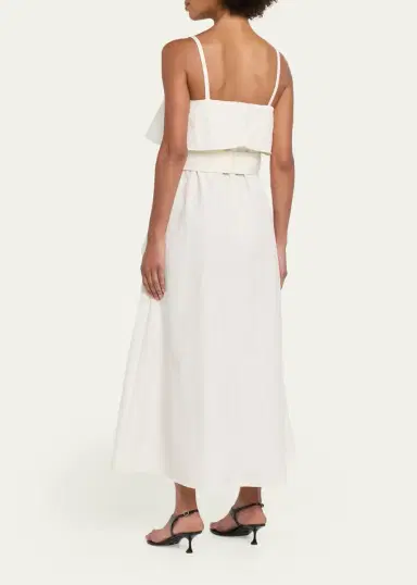 Proenza Schouler White Label Reign Washed Cotton Midi Dress | Thumbnail 3 Proenza Schouler White Label Reign Washed Cotton Midi Dress | Thumbnail 3