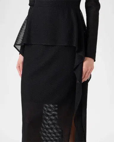Akris Semi-Sheer Technical Mesh Midi Dress | Thumbnail 6 Akris Semi-Sheer Technical Mesh Midi Dress | Thumbnail 6