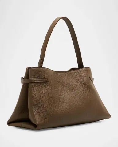 Brunello Cucinelli Grain Leather Shoulder Bag | Thumbnail 3 Brunello Cucinelli Grain Leather Shoulder Bag | Thumbnail 3