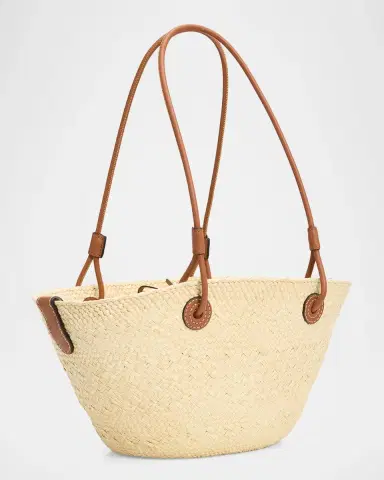 LOEWE Anagram Small Woven Basket Tote Bag | Thumbnail 2 LOEWE Anagram Small Woven Basket Tote Bag | Thumbnail 2