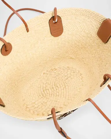 LOEWE Anagram Small Woven Basket Tote Bag | Thumbnail 3 LOEWE Anagram Small Woven Basket Tote Bag | Thumbnail 3
