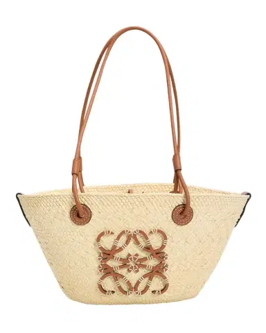 LOEWE Anagram Small Woven Basket Tote Bag | Thumbnail 1 LOEWE Anagram Small Woven Basket Tote Bag | Thumbnail 1