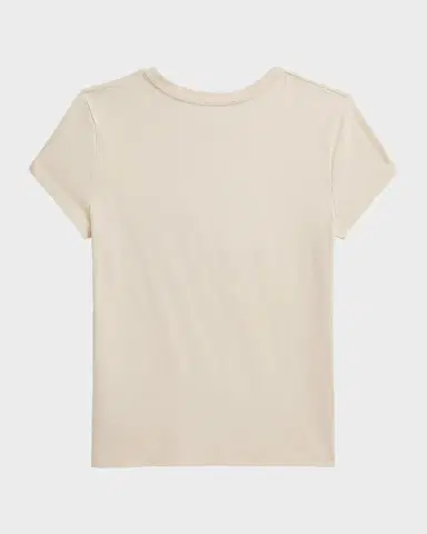 Ralph Lauren Little Girl's & Girl's Polo Bear Patchwork Cotton T-Shirt | Thumbnail 2 Ralph Lauren Little Girl's & Girl's Polo Bear Patchwork Cotton T-Shirt | Thumbnail 2