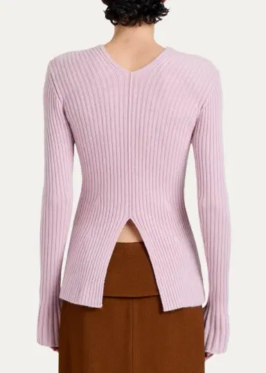 Proenza Schouler Valeria Cashmere Rib V-Neck Cardigan | Thumbnail 3 Proenza Schouler Valeria Cashmere Rib V-Neck Cardigan | Thumbnail 3