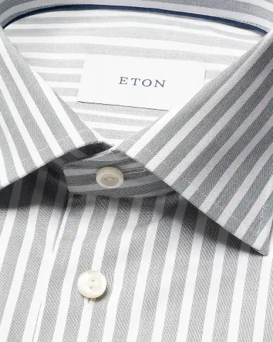 Eton Men's Striped Twill Slim-Fit Shirt | Thumbnail 6 Eton Men's Striped Twill Slim-Fit Shirt | Thumbnail 6