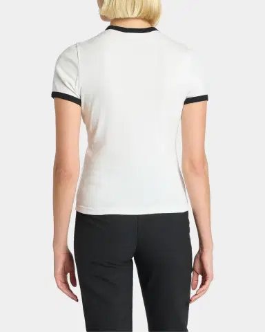 Courreges Contrast Trim Short-Sleeve T-Shirt | Thumbnail 3 Courreges Contrast Trim Short-Sleeve T-Shirt | Thumbnail 3